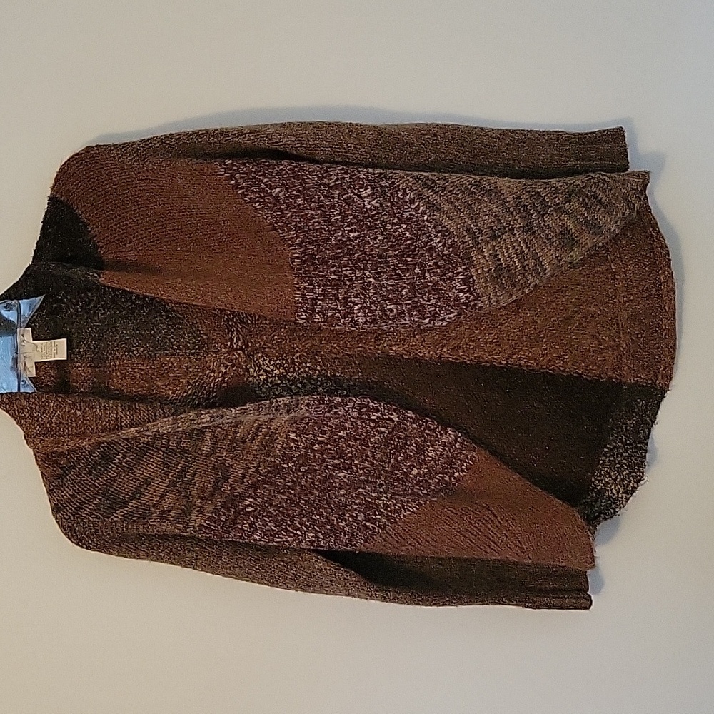 Kenar Wool Blend Open Cardigan Sweater, Size Small